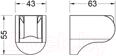 Душевой держатель Aquatek AQ2405MB