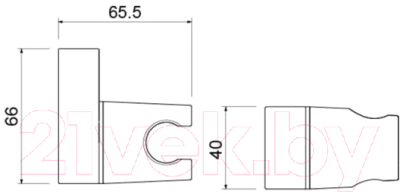 Душевой держатель Aquatek AQ2406MB
