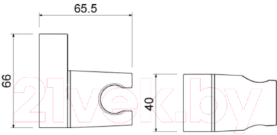 Душевой держатель Aquatek AQ2406CR