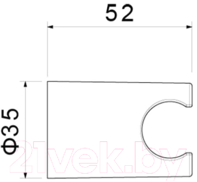 Душевой держатель Aquatek AQ2404MB