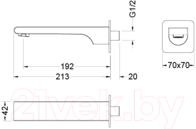 Излив Aquatek Лира AQ1441MB