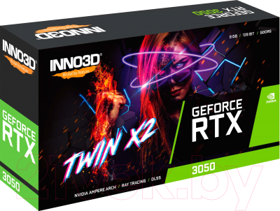 Видеокарта Inno3D RTX 3050 Twin X2 8GB (N30502-08D6-1711VA41)