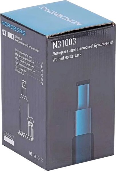 Бутылочный домкрат Nordberg N31003