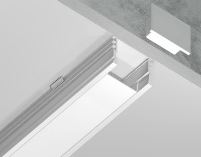 Профиль для светодиодной ленты Ambrella GP1750WH накладной