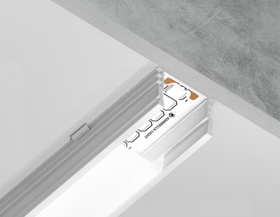 Профиль для светодиодной ленты Ambrella GP1750WH накладной