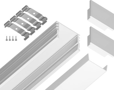 Профиль для светодиодной ленты Ambrella GP1750WH накладной