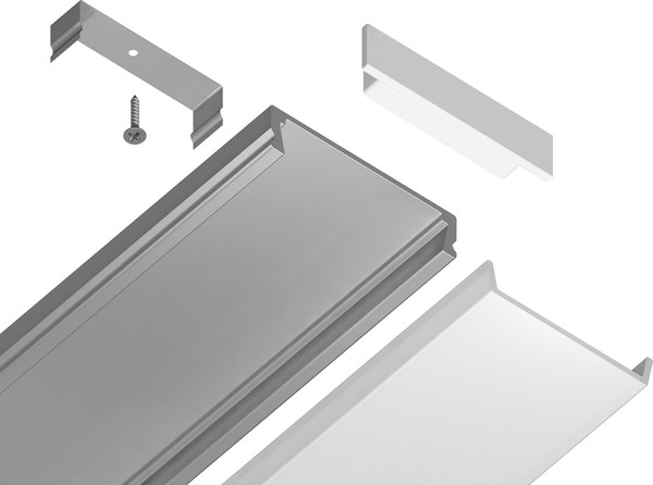 Профиль для светодиодной ленты Ambrella GP1800AL накладной