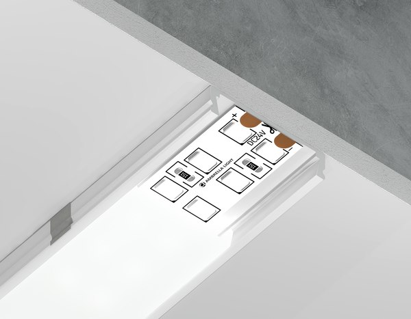 Профиль для светодиодной ленты Ambrella GP1800WH накладной