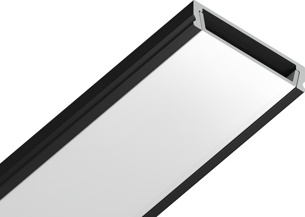 Профиль для светодиодной ленты Ambrella GP1800BK накладной - фото