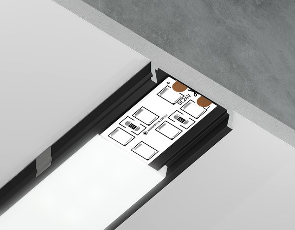 Профиль для светодиодной ленты Ambrella GP1800BK накладной