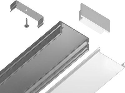 Профиль для светодиодной ленты Ambrella GP2001AL накладной