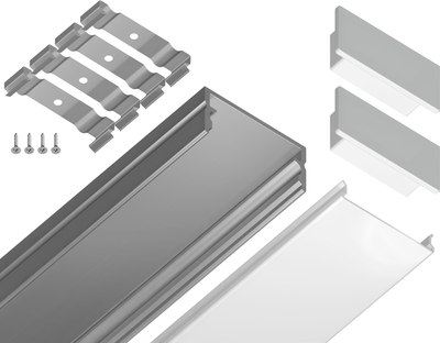 Профиль для светодиодной ленты Ambrella GP2001AL накладной