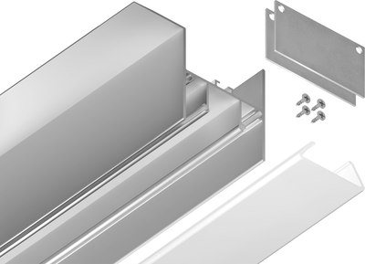 Профиль для светодиодной ленты Ambrella GP4050AL Алюминиевый