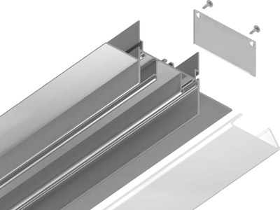 Профиль для светодиодной ленты Ambrella GP4000AL Алюминиевый
