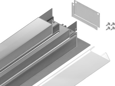 Профиль для светодиодной ленты Ambrella GP4000AL Алюминиевый