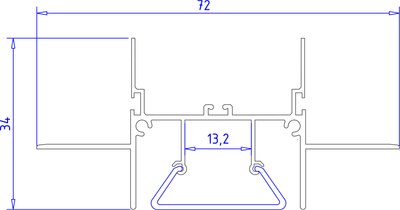 Профиль для светодиодной ленты Ambrella GP4000AL Алюминиевый