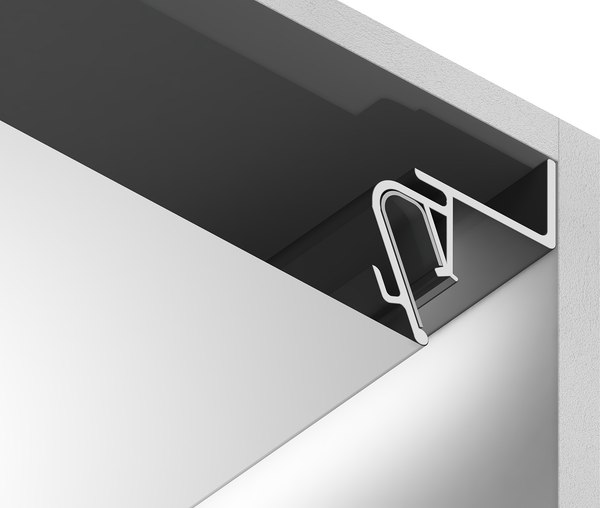 Профиль для светодиодной ленты Ambrella GP4100BK Алюминиевый