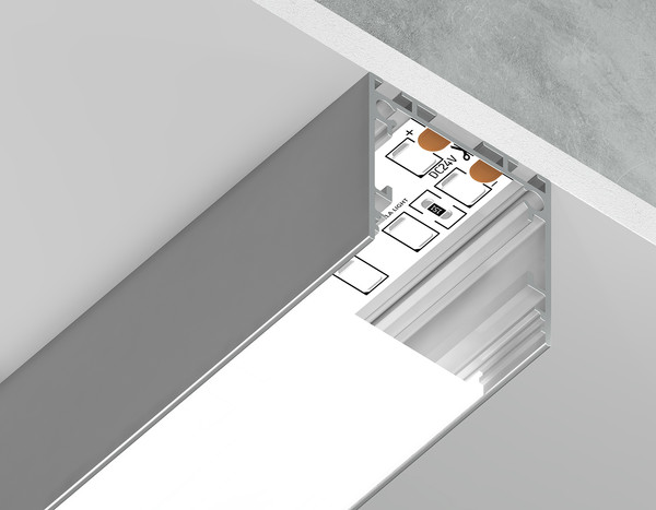 Профиль для светодиодной ленты Ambrella Profile System GP2500AL Алюминиевый