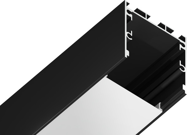 Профиль для светодиодной ленты Ambrella Profile System GP2550BK Алюминиевый - фото