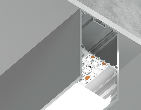 Профиль для светодиодной ленты Ambrella Profile System GP3000AL Алюминиевый