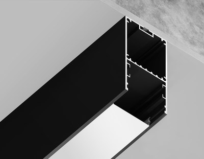 Профиль для светодиодной ленты Ambrella Profile System GP3000BK Алюминиевый