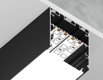 Профиль для светодиодной ленты Ambrella Profile System GP3050BK Алюминиевый
