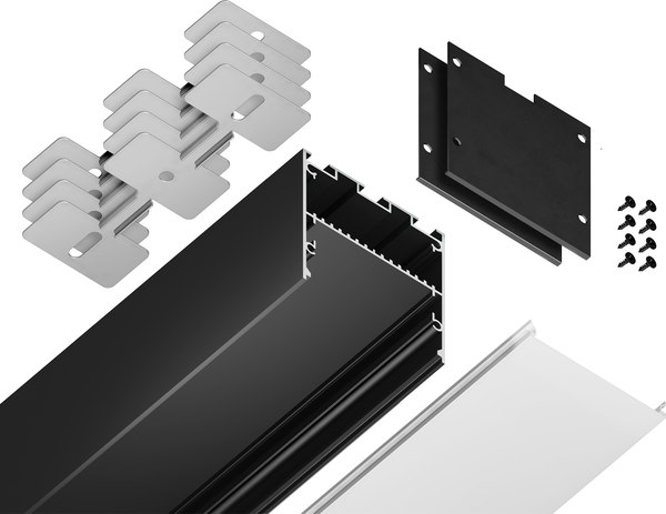 Профиль для светодиодной ленты Ambrella Profile System GP3100BK Алюминиевый