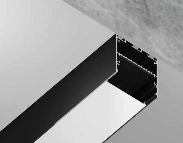 Профиль для светодиодной ленты Ambrella Profile System GP3100BK Алюминиевый