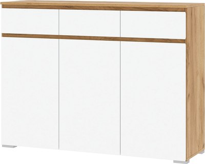 Тумба Памир Гретта 3С3Я (крафт золотой/белый) - фото