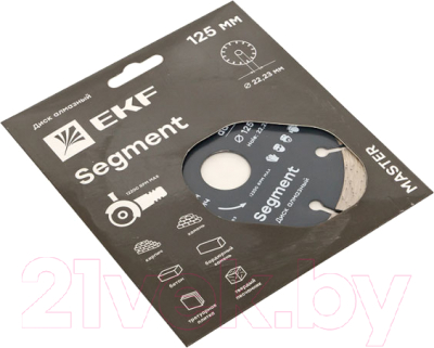 Отрезной диск алмазный EKF Segment dd-125s