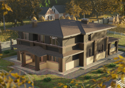 Сайдинг Docke Premium Брус D6S / PSBR-1086