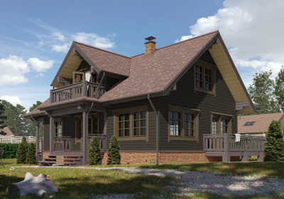 Сайдинг Docke Premium Брус D6S / PSBR-1086