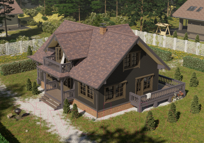 Сайдинг Docke Premium Брус D6S / PSBR-1086