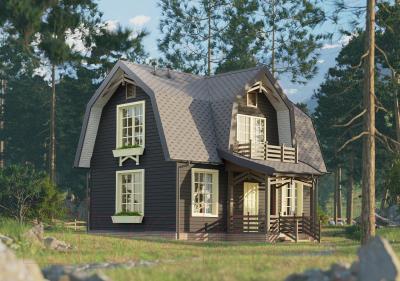 Сайдинг Docke Premium Брус D6S / PSBR-1086