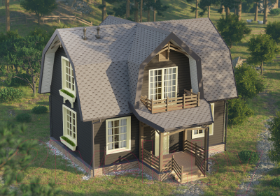 Сайдинг Docke Premium Брус D6S / PSBR-1086