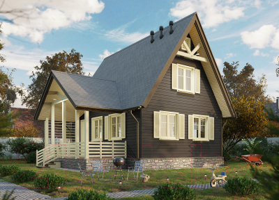 Сайдинг Docke Premium Брус D6S / PSBR-1086