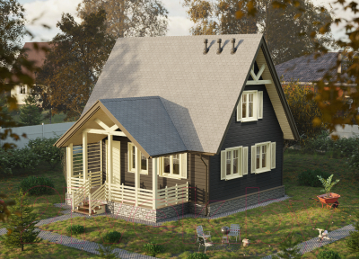 Сайдинг Docke Premium Брус D6S / PSBR-1086