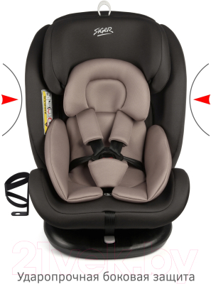 Автокресло Siger Престиж Isofix Lux / KRES3944 (мокко)