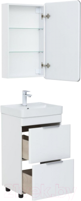 Тумба с умывальником Aquanet Ирис New 50 / 312420