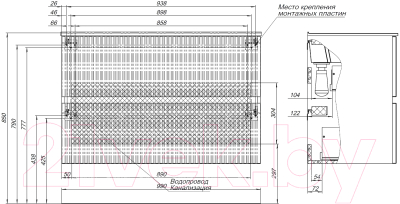 Тумба под умывальник Aquanet Джейн 100 / 313320