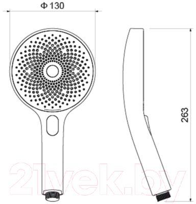 Лейка ручного душа Aquatek AQ2007CR