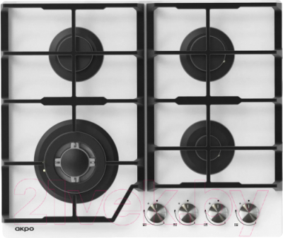 Газовая варочная панель Akpo PGA 604 HGC-T WH - фото