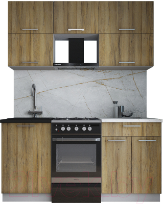 Кухонный гарнитур Интерлиния Мила Gloss 50-16  - фото