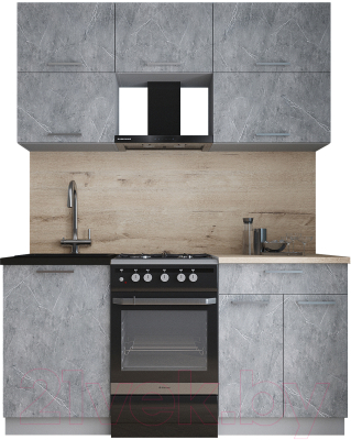 Кухонный гарнитур Интерлиния Мила Gloss 50-16 - фото