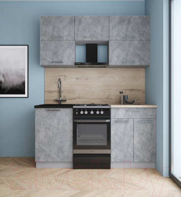 Кухонный гарнитур Интерлиния Мила Gloss 50-16