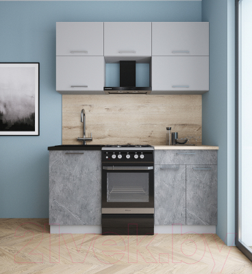 Кухонный гарнитур Интерлиния Мила Gloss 50-16