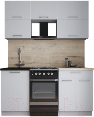 Кухонный гарнитур Интерлиния Мила Gloss 50-16 - фото