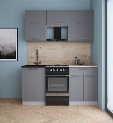 Кухонный гарнитур Интерлиния Мила Gloss 50-16