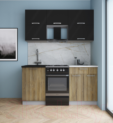 Кухонный гарнитур Интерлиния Мила Gloss 50-16