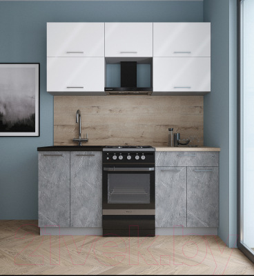 Кухонный гарнитур Интерлиния Мила Gloss 50-17